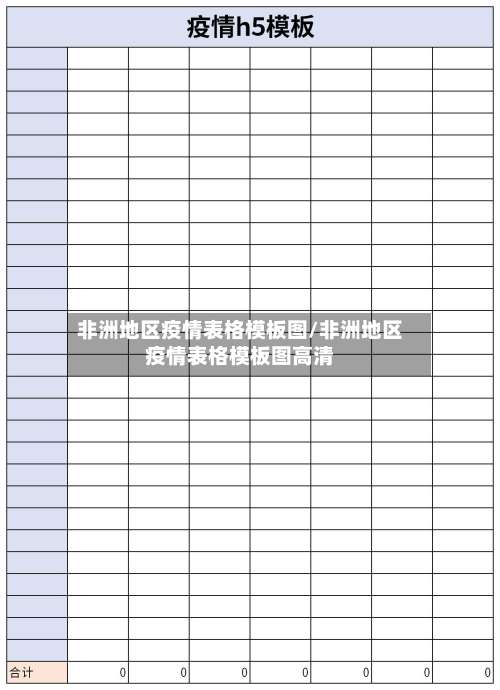 非洲地区疫情表格模板图/非洲地区疫情表格模板图高清-第1张图片