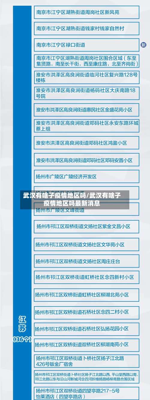 武汉有啥子疫情地区吗/武汉有啥子疫情地区吗最新消息-第1张图片