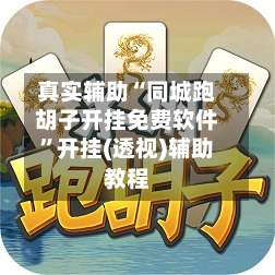 真实辅助“同城跑胡子开挂免费软件	”开挂(透视)辅助教程-第1张图片