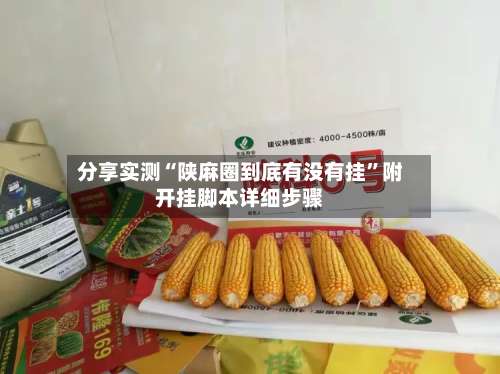 分享实测“陕麻圈到底有没有挂”附开挂脚本详细步骤-第1张图片