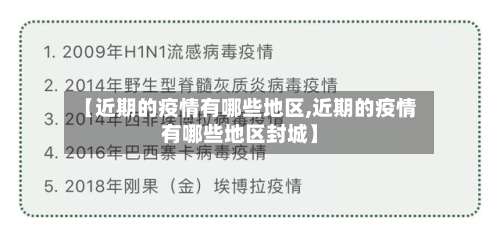 【近期的疫情有哪些地区,近期的疫情有哪些地区封城】-第2张图片